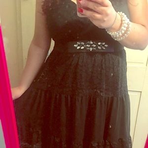 Stunning black lace torrid dress Sz 2